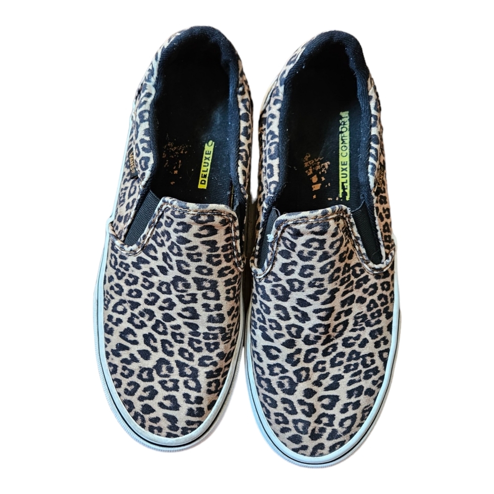 Vans Slip On - DX Deluxe Cheetah - Black / Brown - Women’s 8.5